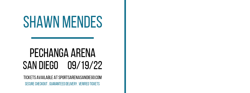 Shawn Mendes at Pechanga Arena