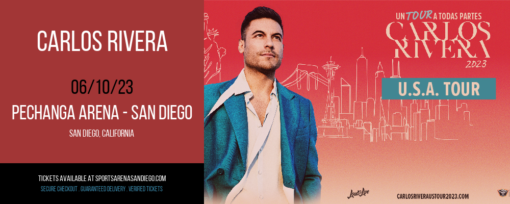 Carlos Rivera at Pechanga Arena tickets Carlos Rivera at Pechanga Arena