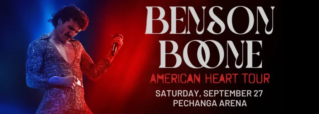 Benson Boone at Pechanga Arena